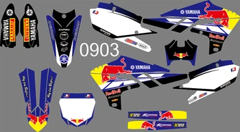 

0903 Motorcycle Team Graphic & Backgrounds Decal Sticker Kits for Yamaha YZ250F 2019