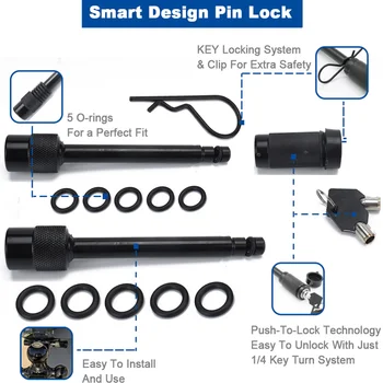 

1 Set Trailer Hook Lock Prime High Quality Durable Dumbbell Hook Lock Safety Drag Lock Trailer Lock for Car