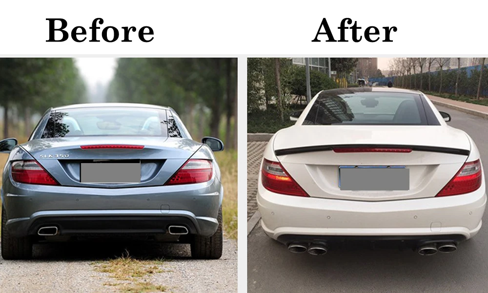R172 карбоновый спойлер для Mercedes SLK Class SLK200 SLK250 SLC350 2012+ задний крыло губы