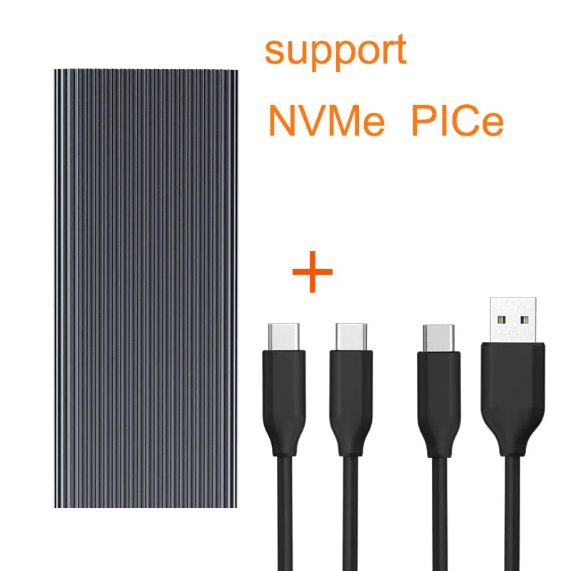 Grey for NVMe Blueendless SSD M2 PCIe NVMe/NGFF Тип C к USB 3,1 чехол 2,5 'алюминиевый внешний корпус для хранения USB жесткий диск Caddy Box - Цвет: Grey for NVMe