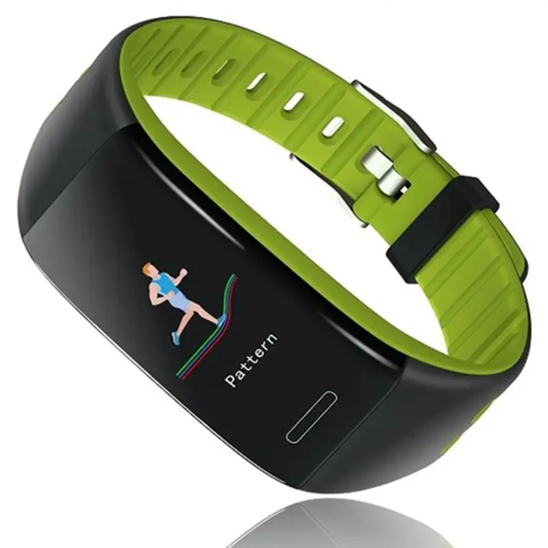 Green FFYY-T30 смарт-браслет часы мониторинг сердечного ритма Bluetooth спортивный режим фитнес-трекер часы сна шагомер водонепроницаемый браслет - Цвет: Green