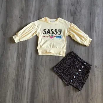 

girlymax baby girl winter outfit girls sassy shirt with leopard dress