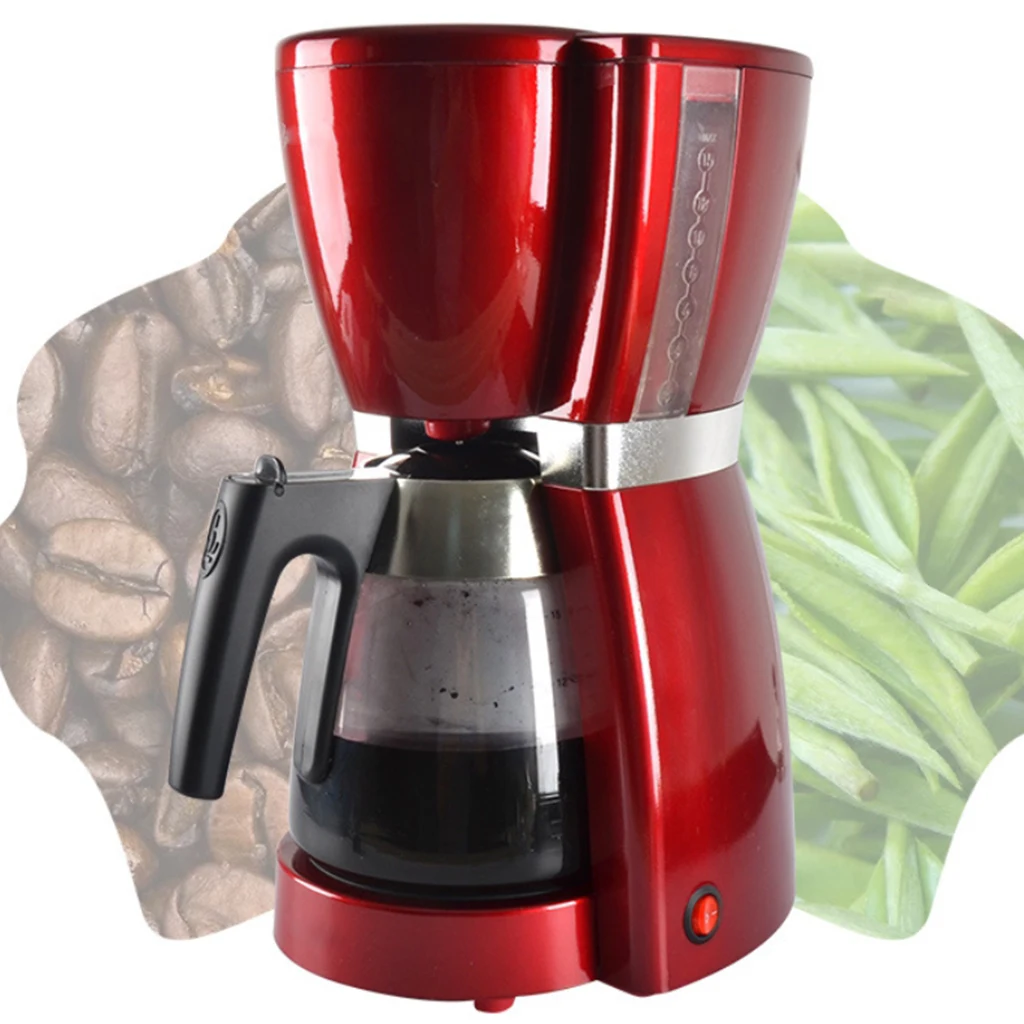 1800ml Electric Portable Drip Coffee Machine Small Tea Maker Fresh Grinding Drip Tea Maker Household EU