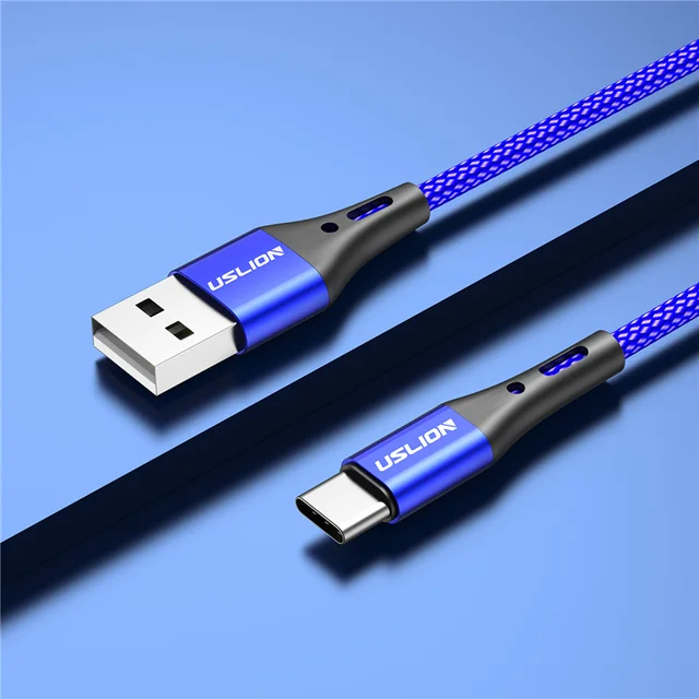 USLION 5A USB Type C Data Cable For Samsung S10 S20 Xiaomi Mi 11 Type C Cable USB C Charger Fast Charging Mobile Phone Chargers 8