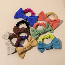 

Fashion Hair Band Cute Polka Bow Rabbit Ears Headband For Girls Woman Ring Scrunchies Ponytail Holder Headwear Hair Accessories