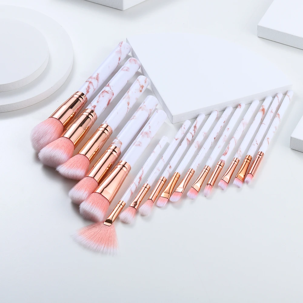 Ensemble de pinceaux de maquillage, 5/10/15 pièces, surligneur, poudre cosmétique pour les yeux, fond de teint, ombre à paupières, sourcils professionnels, cheveux doux