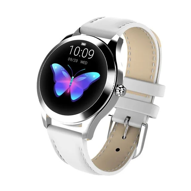 IP68 Водонепроницаемый Смарт-часы Для женщин очаровательный браслет для отслеживания сердцебиения во время сна Смарт-часы с мониторингом 20 шт./лот - Цвет: Leather White