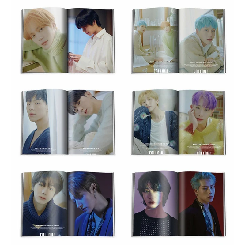 Kpop Monsta X FOLLOW-FIND YOU Mini Photo Book фотография альбом плакат картина