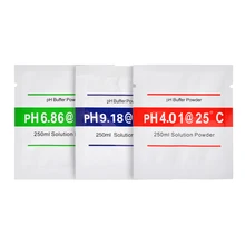 Solução de 15Pcs Medidor de PH Em Pó 6.86 4.01 9.18 Ponto de Calibração Medida Solução de Calibração Ph Pó para PH Medidor de Teste