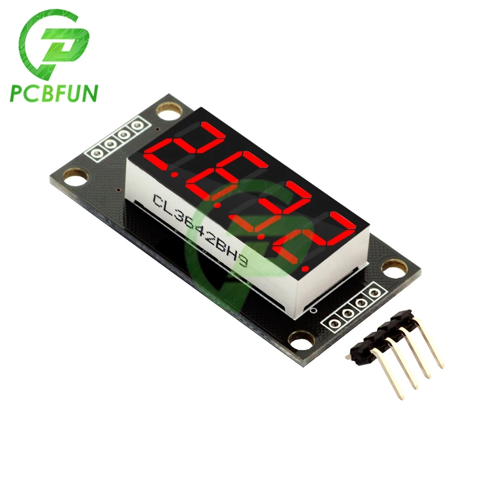 0.36 inch 4 Digit 7 Segments Digital Tube TM1637 Display Module White Blue Green Yellow Red Led Display Module Board for Arduino display module led display