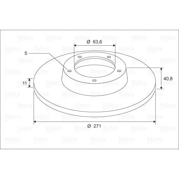 Диск торм. FOR FOCUS III 11- зад. FOR FOCUS III 11 VALEO 297 493