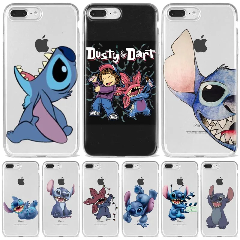 

Cute cartoon happy stich phone case for iPhone Xs MAX Xr X 7 8plus 6 6splus 5 Funny Painted Couple soft TPU Fundas cover cases
