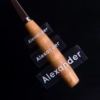 

Customize Personalized Name Clear Transparent Whiteletter Sticker Wedding Sticker Logo Eyelashes Sticker custom lip gloss label