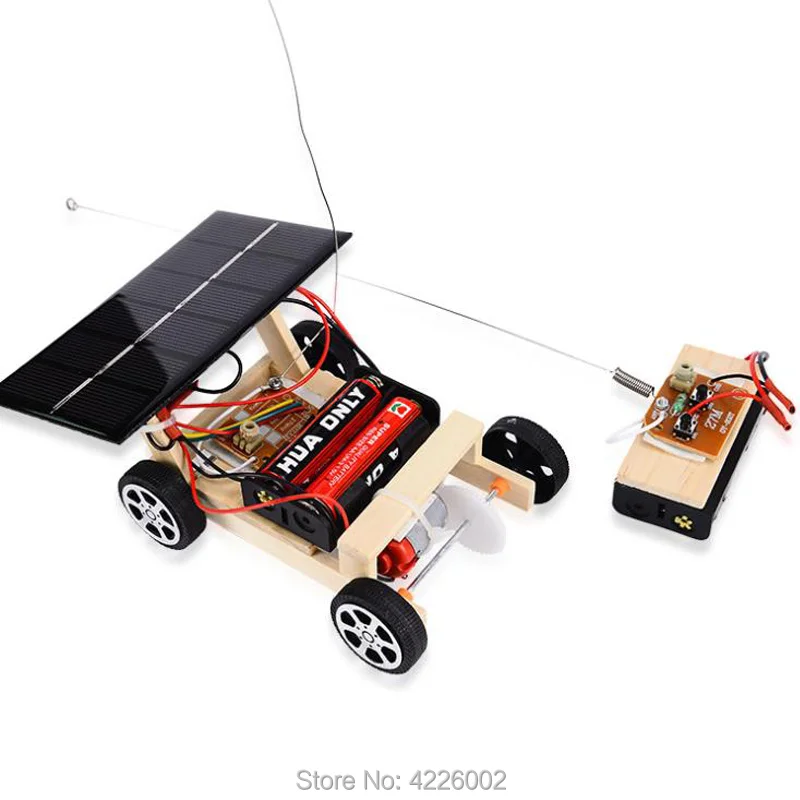 DIY Kit Remote Control Solar Car Science Experiment Kids STEM Electronic Education Technology Physics Toys for School Children | Игрушки и