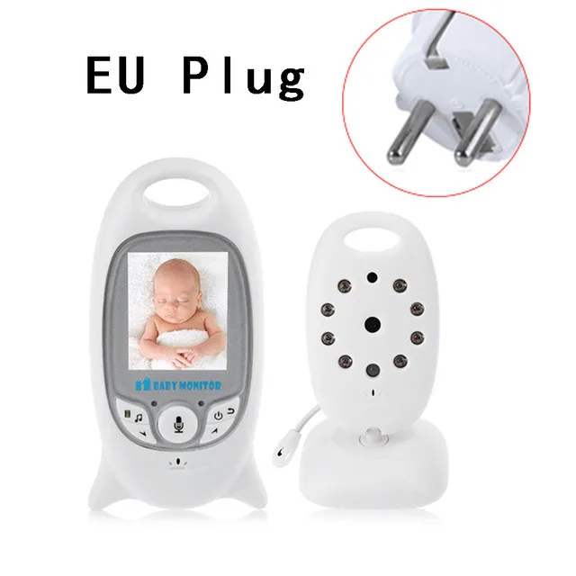 2.4GHz Wireless Digital 2 LCD Color Baby Wireless Monitor Audio Video Night Vision Camera Audio Talk Vision Surveillance#ES