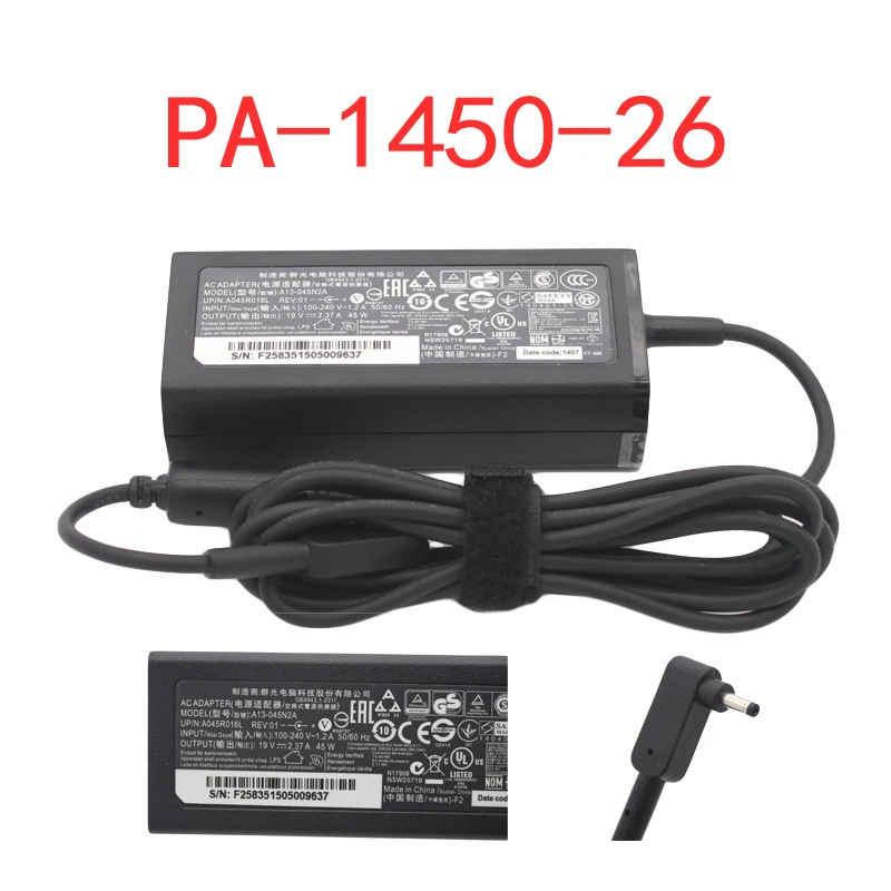 Мощность адаптер 19V2.37A 45 Вт PA-1450-26 3 0*1 1 мм ноутбук Зарядное устройство для Acer