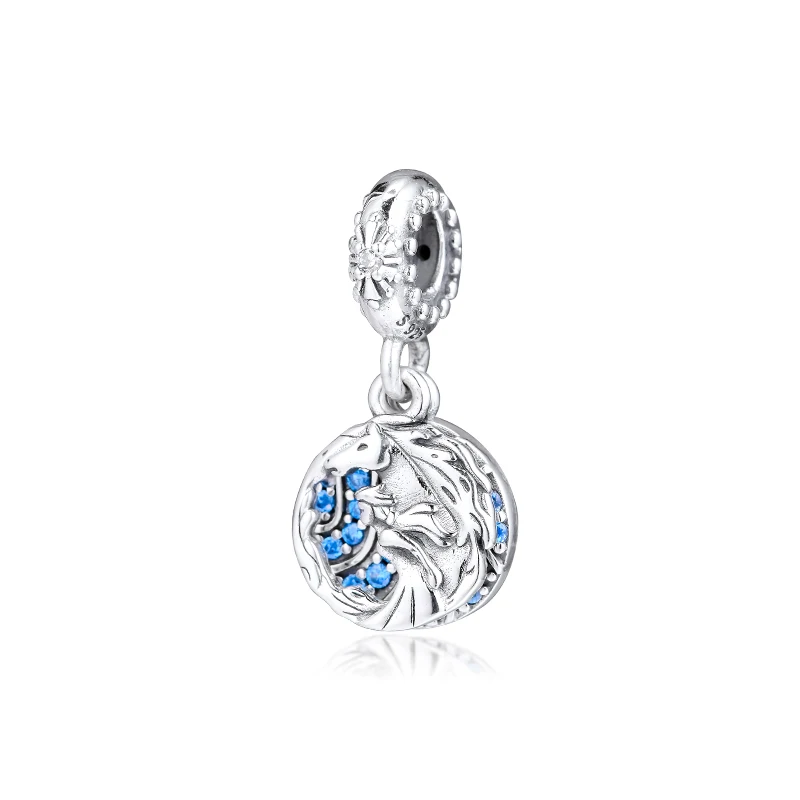 

CKK Fits Pandora Bracelet Frozen Elsa & Nokk Dangle Charm For Jewelry Making Charms Silver 925 Original Bead
