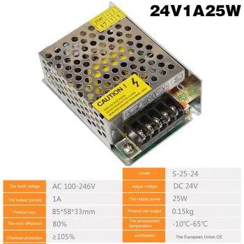 

Switching Power Supply DC24V 1A 2A 2.5A 3A 4.5A 5A 6.5A 8.3A 10A 12.5A 15A 16.5A AC 220V to DC24V AC-DC 24V for 24V LED Strip