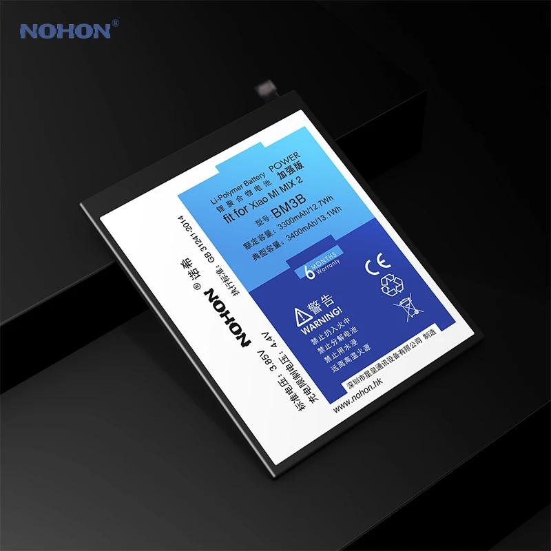 Nohon Аккумулятор для BM3B Xiao mi x 2 аккумулятор 3400 мАч полимерная литий-ионная сменная батарея для телефона Batarya для mi x 2 mi x2