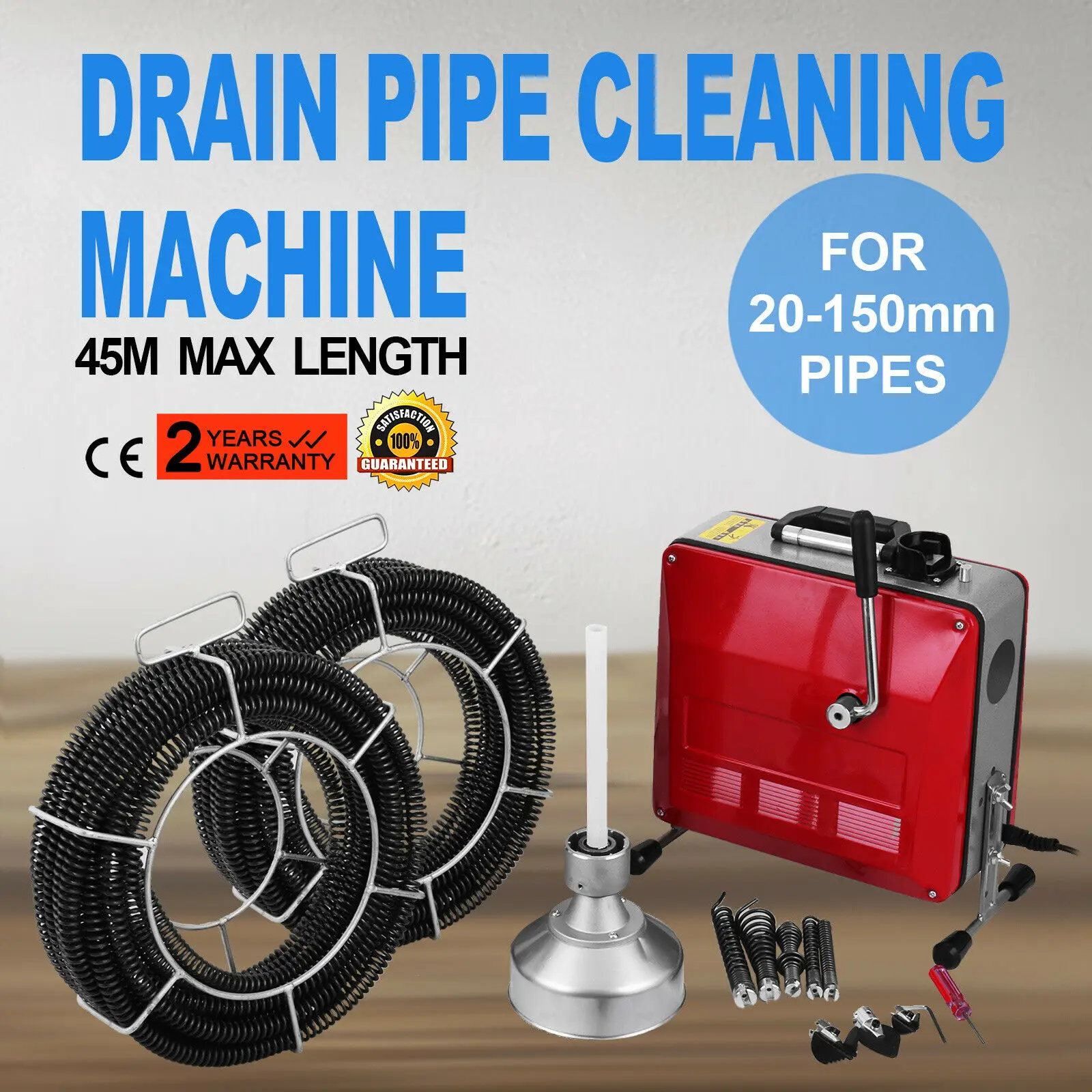 

Electric Drain Pip Cleaner Sewage Cleaning Machine No Customs Fees for EU country