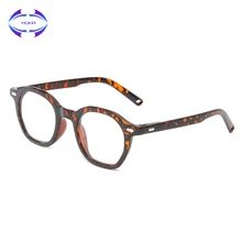 VCKA Fashion eyeglasses frame women Reading glasses Mens Plastic mirror leg Resin lenses Prescription Eyewear+1.0to+4.0