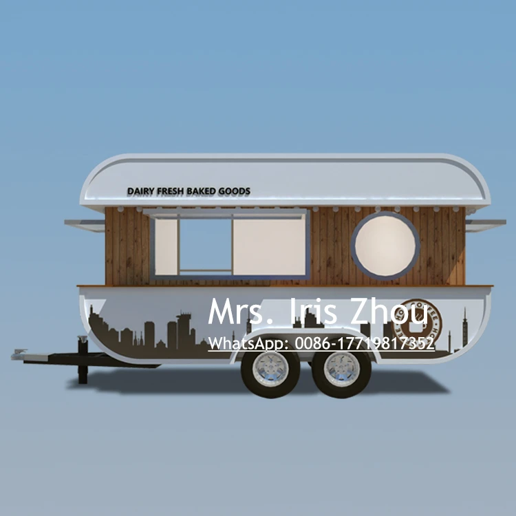 

CE Certificate Coffee Food Trailer Fast Food Kiosk Mobile Catering Food Trailer