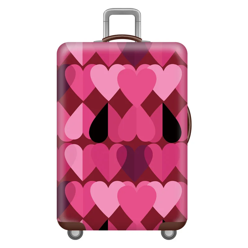 E Luggage Cover Чехол для чемодана с рисунком животных, эластичный защитный чехол, чехлы для путешествий, аксессуары для 18-32 дюймов, дорожная сумка на колесах, пылезащитный чехол - Цвет: E Luggage Cover