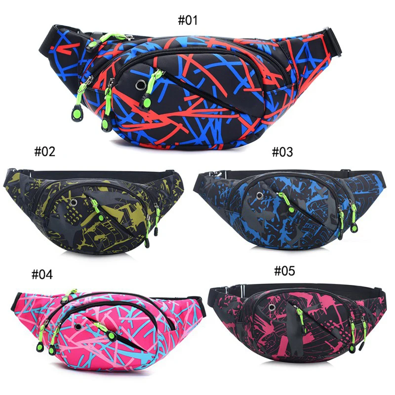 

Adjustable Outdoor Sports Waterproof Waist Bag Cycling Bag Belt Fanny Waist Pouch Outdoor Travel Racing Hiking Gym Fitness Bag