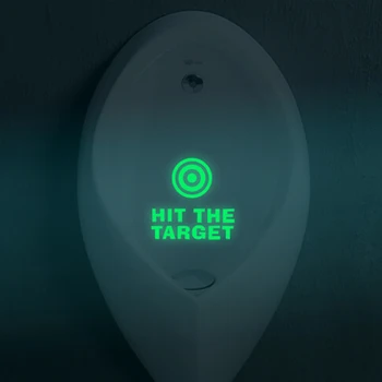 

Bathroom Toilet Luminous Paste Stickers Hit The Target Pattern Emitting Fluorescent Stickers Bathroom Decoration Stickers