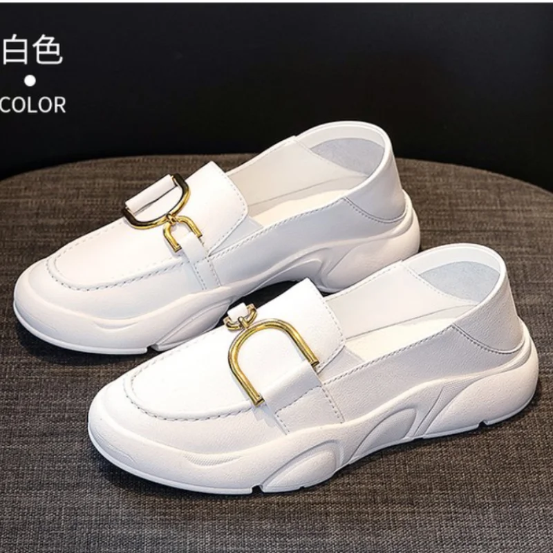 New Leather Shoes Women Wear Ladies Shoes Flat Moccasin Shoes Lightweight Breathable Soft Bottom Loafers Fashion Shoess