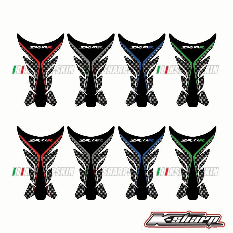 K-sharp 3D наклейка эмблема защитный Танк Pad Cas cap Fit KAWASAKI NINJA ZX-6R ZX-10R