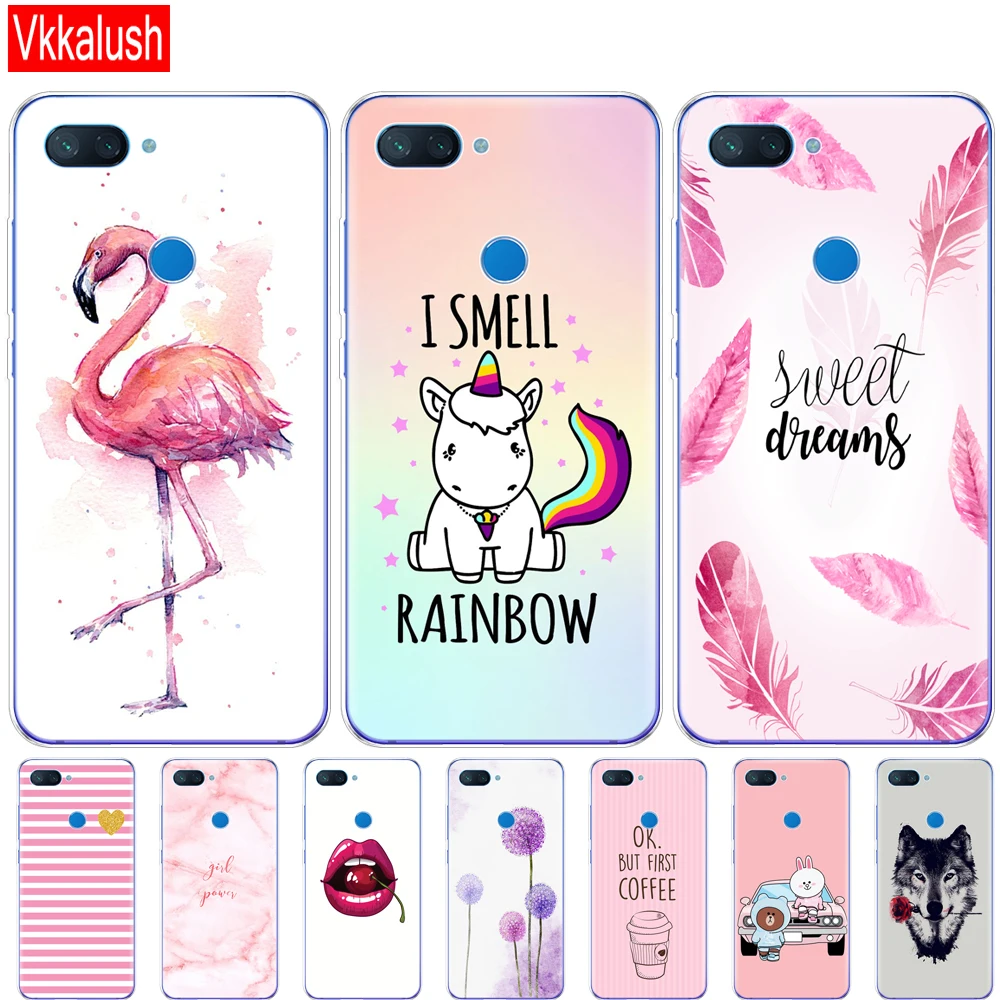 

Silicon case For Xiaomi mi 8 LITE Case 6.26 inch clear TPU Case For Xiaomi mi 8 lite Back Cover For Xiaomi mi8 coque capa cat
