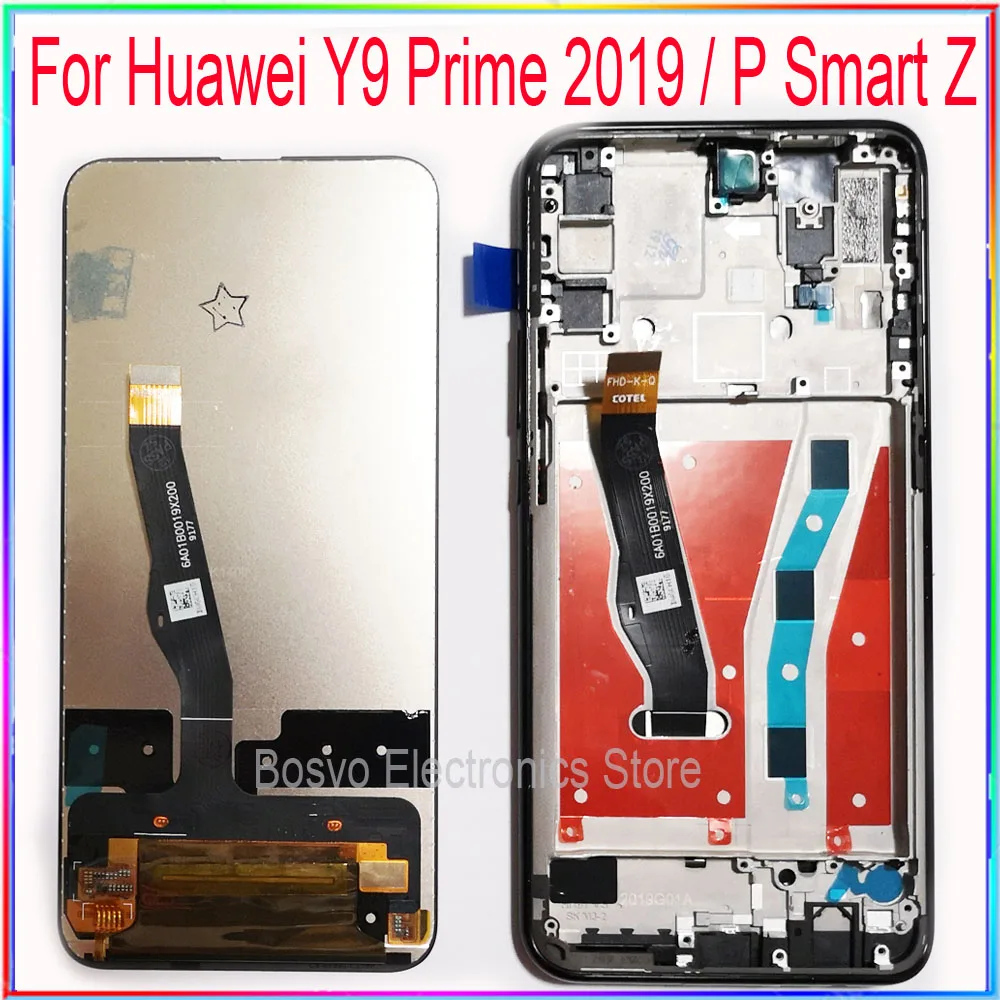 ЖК экран для Huawei Y9 Prime 2019 дисплей P Smart Z с сенсорной сборкой запасные части