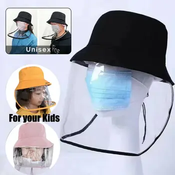 

Kids Children Anti Flu Virus Protection Hats With Full Face Eyes Mask Face Cover Cap For Adults Children NEW Bucket Hat
