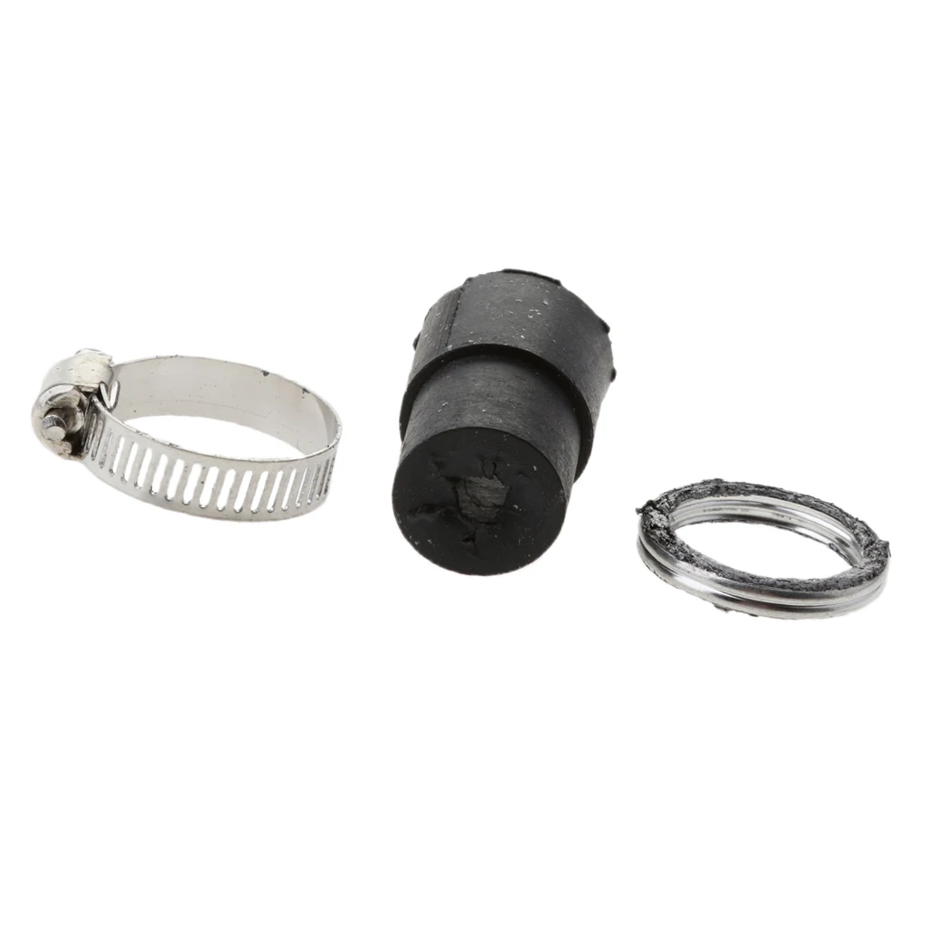 Exhaust Muffler Header Gasket Rubber Seal Clamp Kit for Yamaha PW50 PW 50