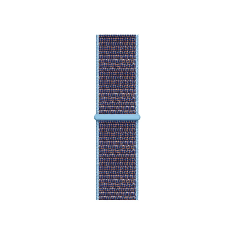 Color5 Cerulean Ремешок-петля для Apple Watch 3, 2, 1, 38 мм, 42 мм, мягкий дышащий сменный ремешок, Pulseira для iwatch 4, 40, 44 мм - Цвет ремешка: Color5 Cerulean