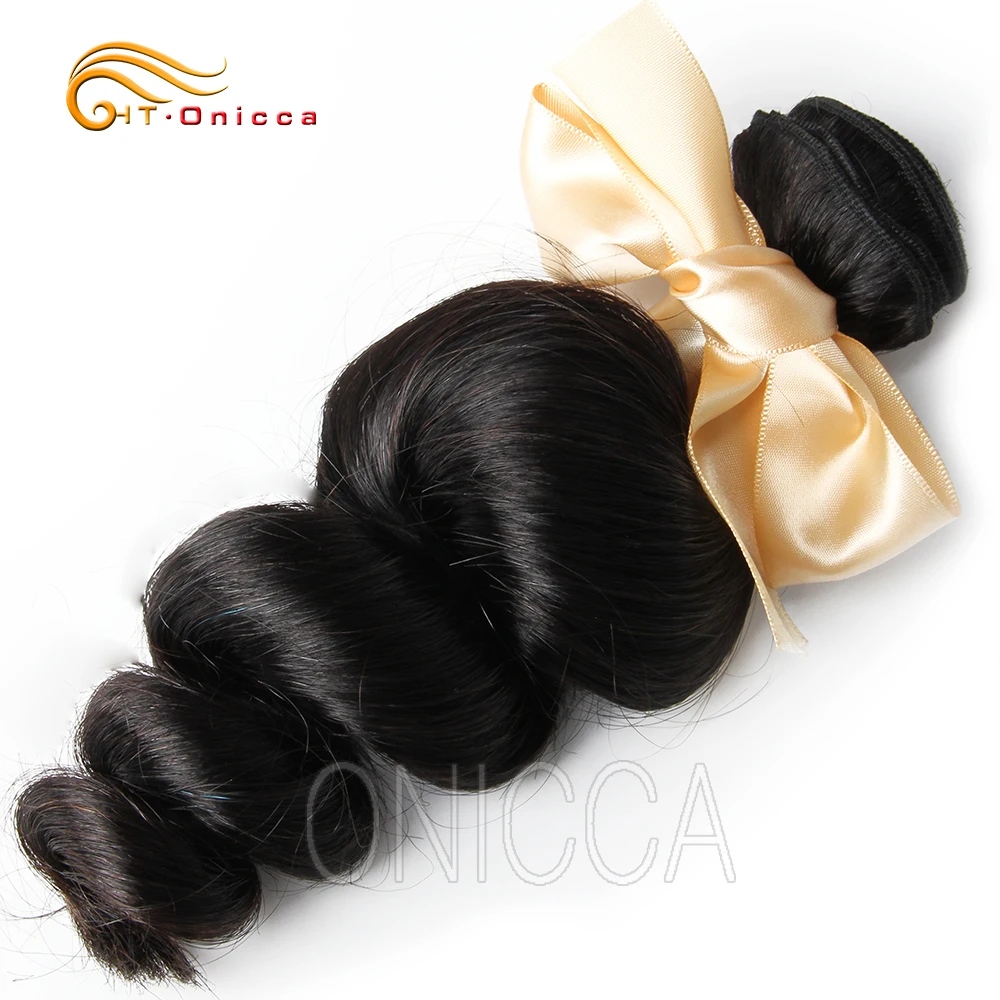 

Brazilian Hair Loose Wave Bundles 8-28 Inch 1Pcs Natural Color 100% Human Hair Bundles Remy Hair Extensions Brazilian Loose Wave