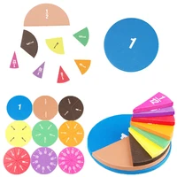 51pcs Circular Fractions Counting Preschool Montessori Education Math Toys Kids Early Education Math Operation Educational Toys 1