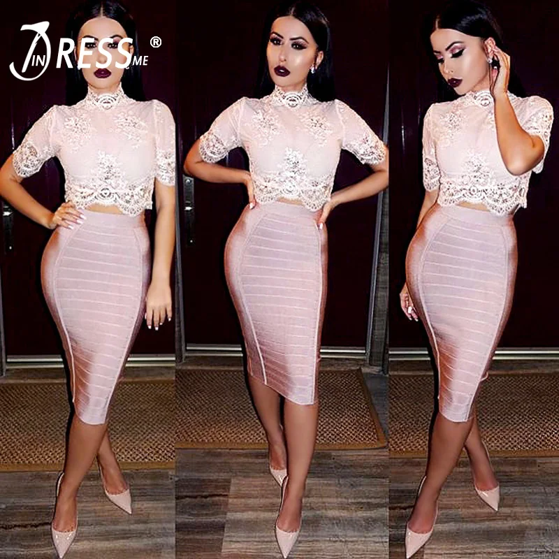 INDRESSME-2019-New-Sexy-Pencil-Bodycon-Skirt-Striped-Knee-Length-Bandage-Skirts-Wear-To-Work-Summer