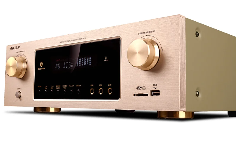 SU-115 усилитель 5,1 канальный 900 Вт/hifi Bluetooth USB/SD без потерь декодирование домашний ktv усилитель/три микрофона караоке хор