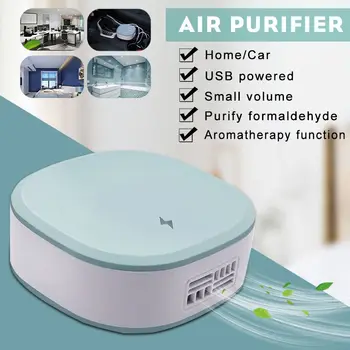 

USB Portable ionic Air Purifier Mini Air Cleaner Negative Ion Generator Air Freshener for home car