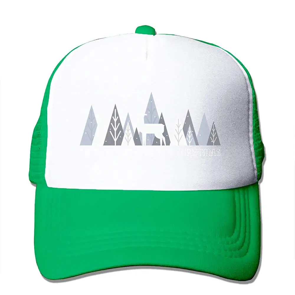 Шляпы водителя грузовика украшения рождественской елки, печатные Регулируемые Сетки Snapback шляпа бейсбольная Кепка унисекс для спорта на открытом воздухе
