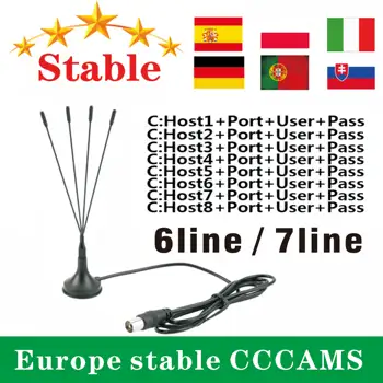 

Cccam 6/7 line Spain Cccam cline for 1 year Europe CCCAM Portugal Poland Stable for Satellite Receiver Receptor
