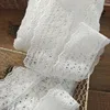 5yards/lot Off white Cotton Embroidered Small Wide 6cm Lace Trims Can Pass Ribbon Lace Material X656 ► Photo 2/5