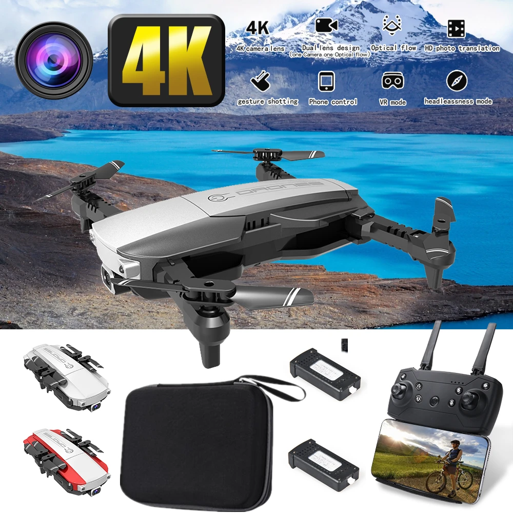 

RC Drone 4K Mini Drones with WiFi FPV HD Camera Foldable Remote Control Quadcopter H3 with 1080P Camera Dron Toys for Kids Gift