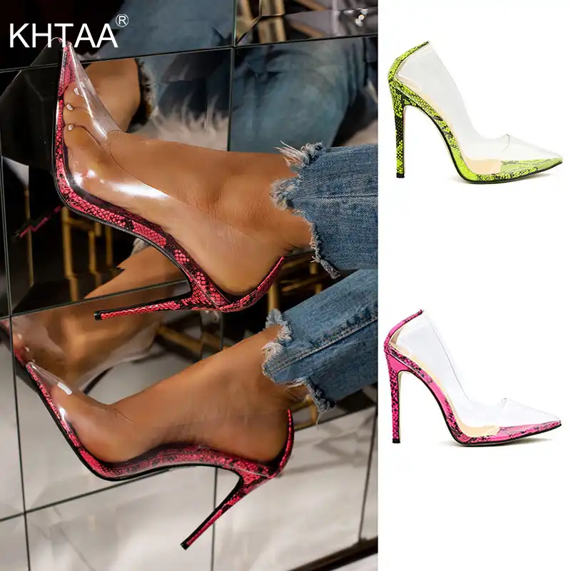 snakeskin stilettos