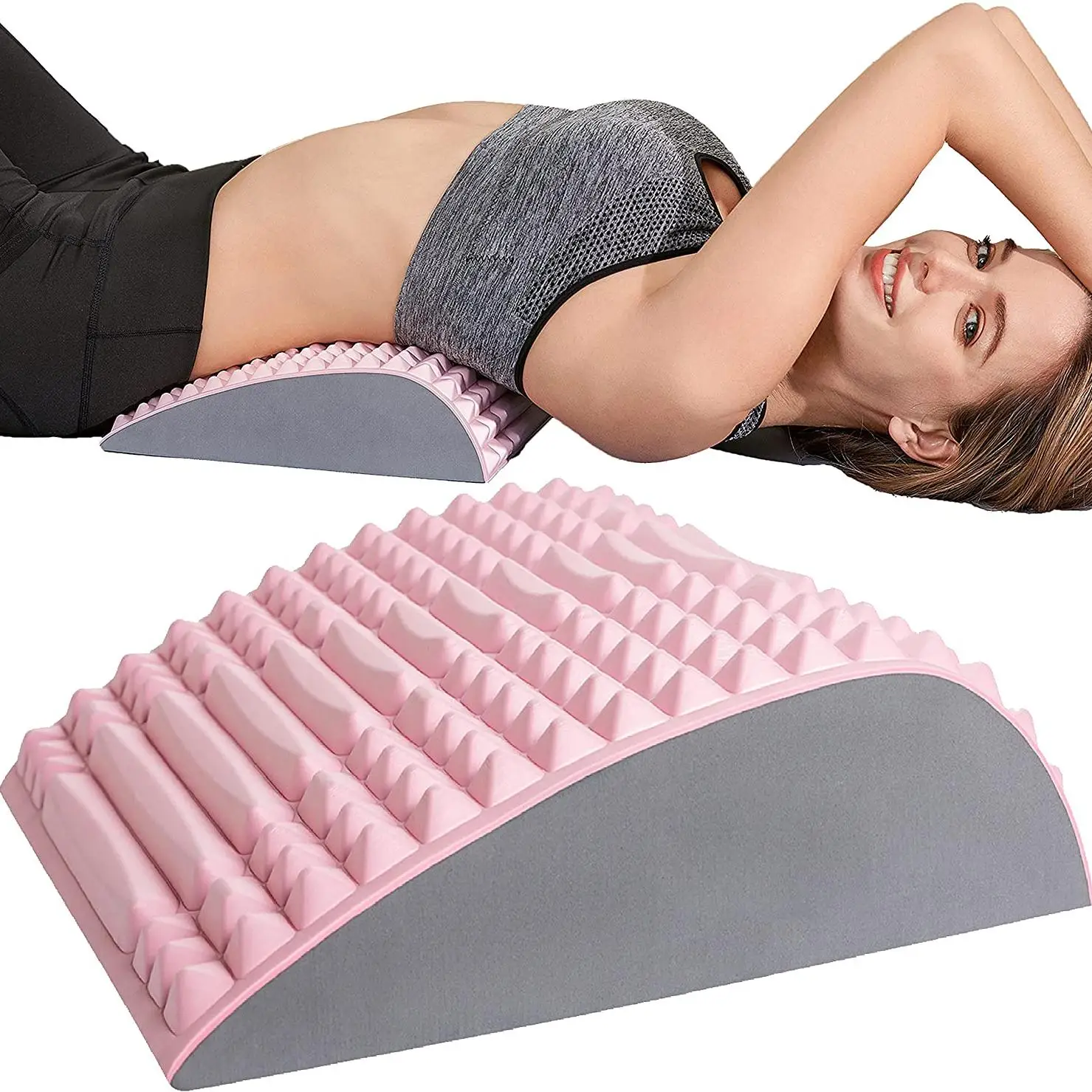 Abdominal Fitness Equipment Abdominal Exerciser Mat Stretcher Back Stretcher Pillow EVA Core Trainer Massaging Spikes Mat Home Gym Workout Fitness Equipment
