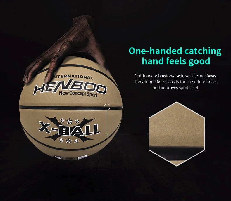HENBOO 8 шт. Баскетбол Высокое качество микрофибра кожа официальный размер 5 стандартный открытый крытый спорт надувной мяч 8116