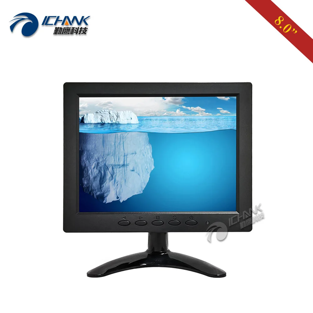 ZB080JN-26602/8 "дюймов 1024x768 Портативный небольшой промышленный Медицинский микроскоп AV BNC HDMI VGA HD сигнал монитор ЖК-дисплей Экран Дисплей