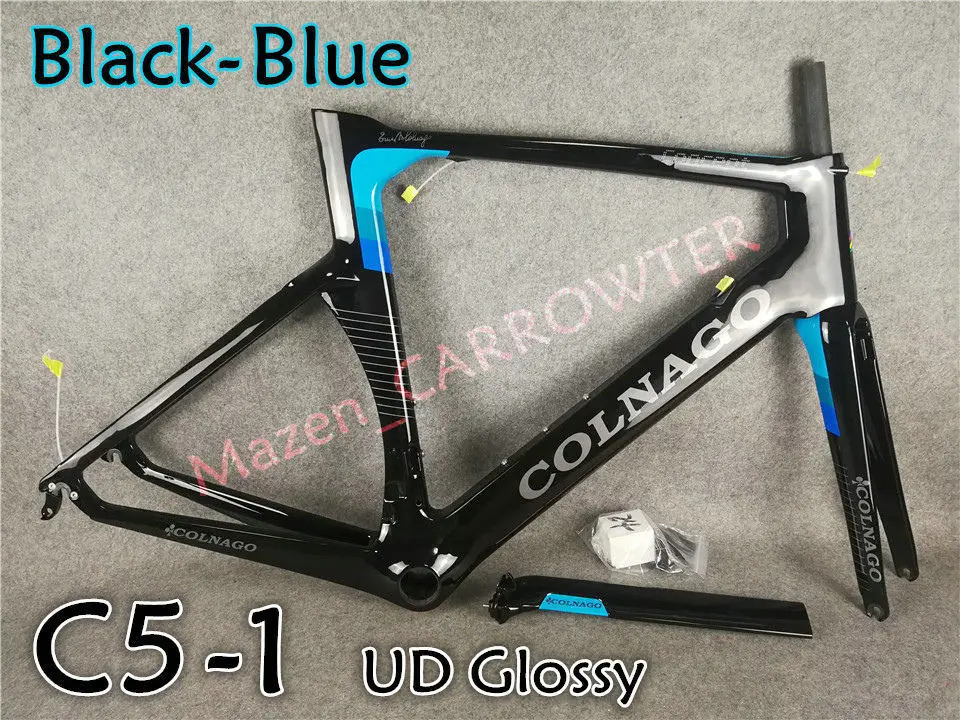 Cheap T1000 UD Glossy/Matte Black Blue Direct mount brakes Concept carbon road frame bicycle Frameset With BB386 XXS/XS/S/M/L/XL 33